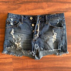 KanCan High-Rise Denim Shorts